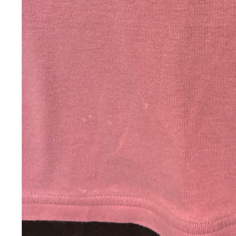 Y2K Petite M Layered Pink Brown Rhinestone Graphic Top Twilight Bella Swan Core - Picture 2 of 5